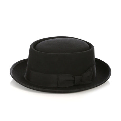 Brown Wool Felt Pork Pie Hat