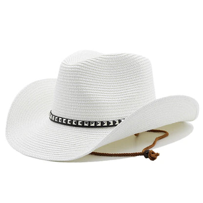 Summer Breathable Straw Cowboy Hat