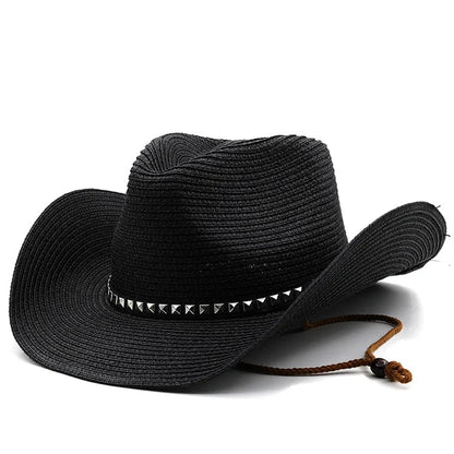 Summer Breathable Straw Cowboy Hat