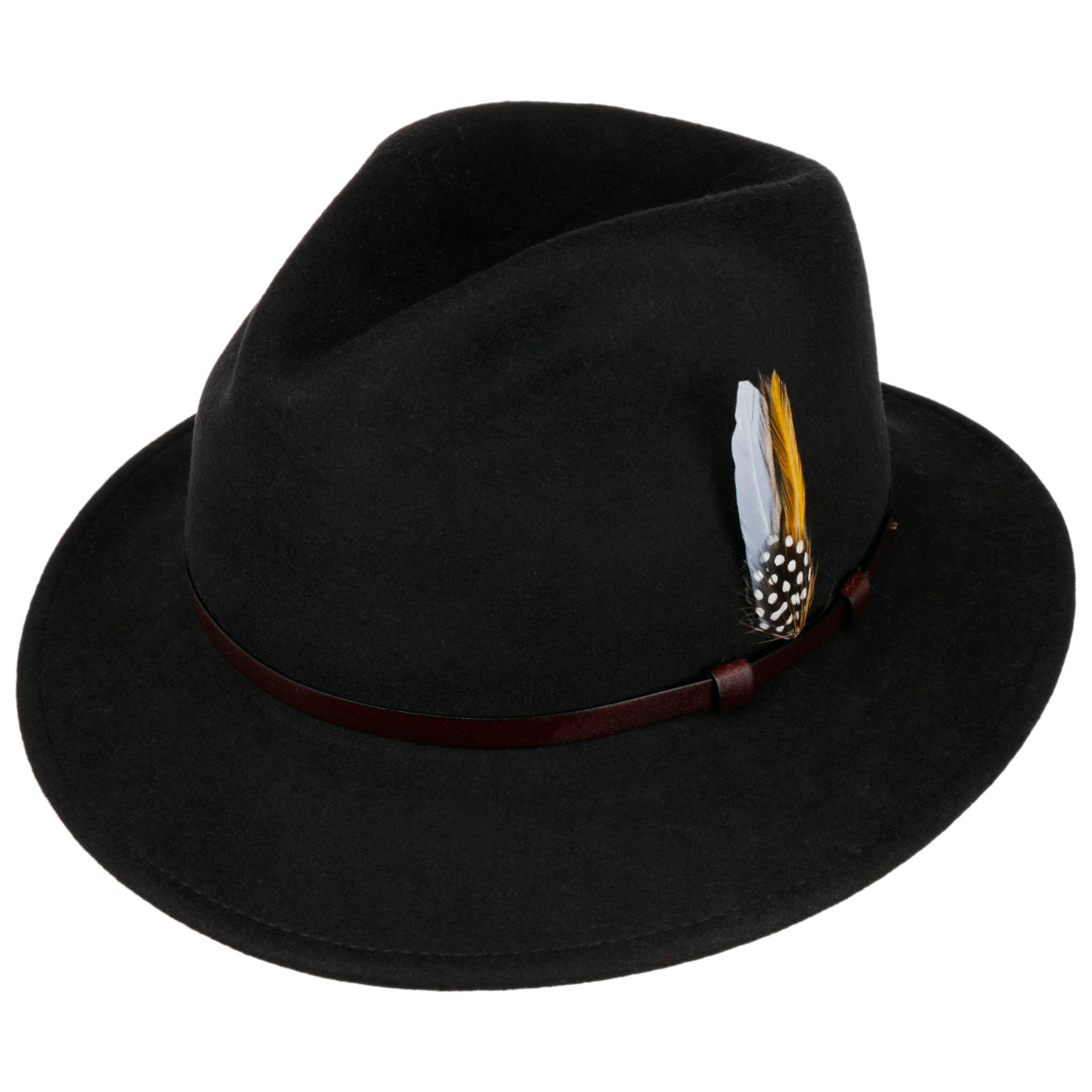 Pleston Crushable Felt Fedora Hat