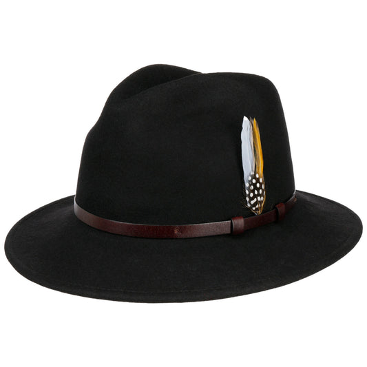 Pleston Crushable Felt Fedora Hat