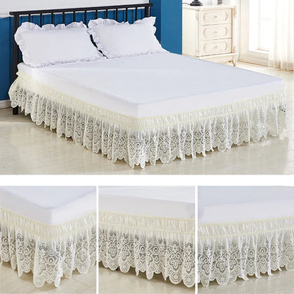 Lace Bed Skirt Without Surface Elastic Band Bed Skirts