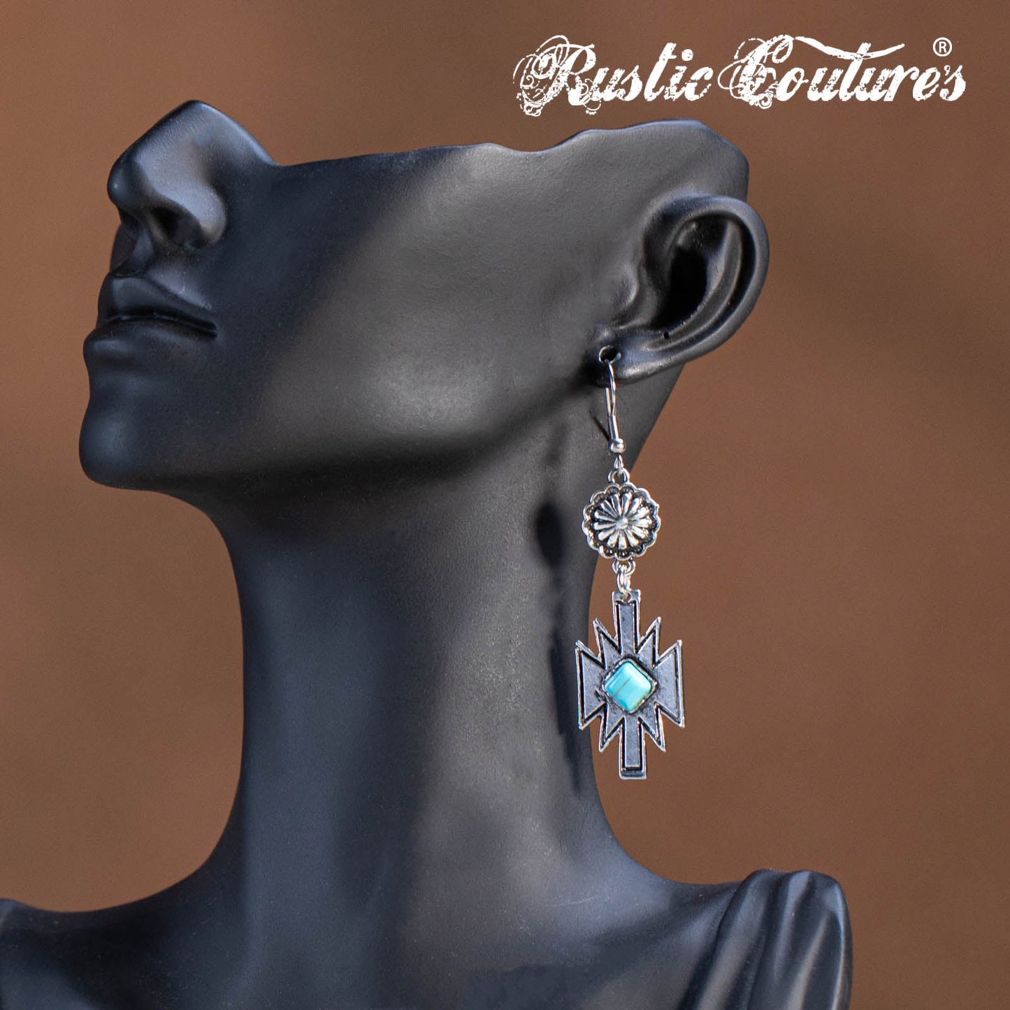 Rustic Couture's® Natural Stone Dangling Earring