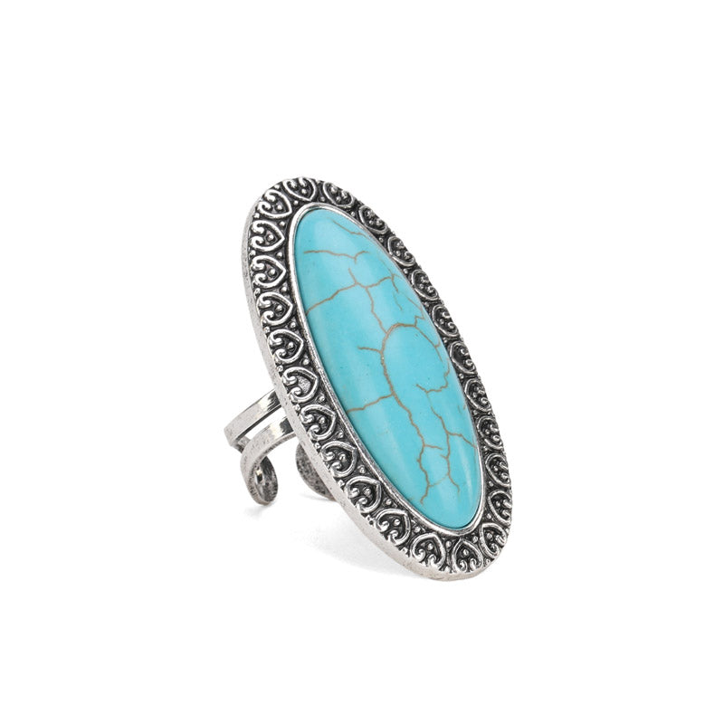 Rustic Couture's® Oval Open Adjustable Ring