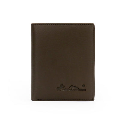 Genuine Leather Men's Bi-Fold Wallet