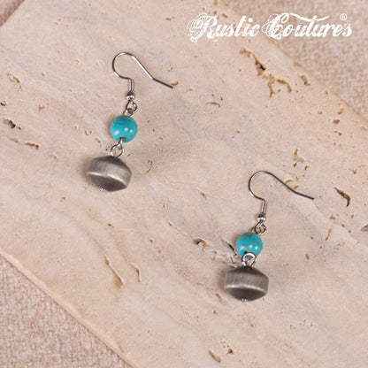 Rustic Couture's® Turquoise Bohemian Necklace Earrings Set