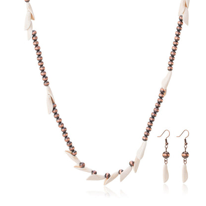 Rustic Couture's® Bohemian Beaded Pendant Necklace Set