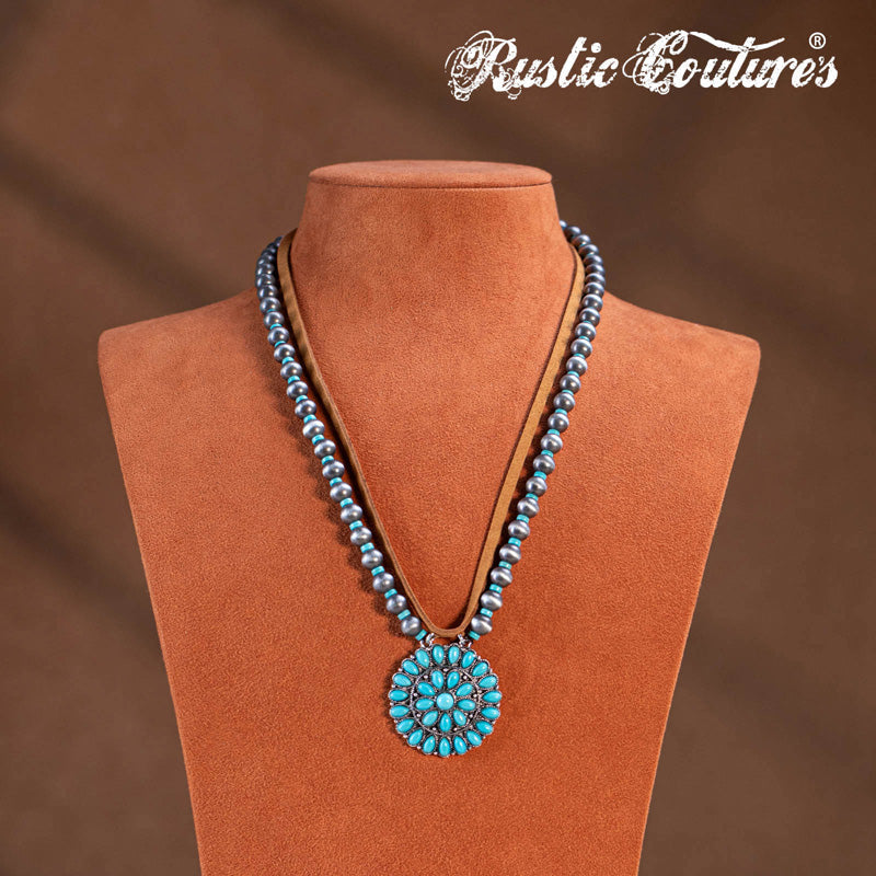 Rustic Couture's® Bohemian Jewelry Sets Pendant Necklace Earrings