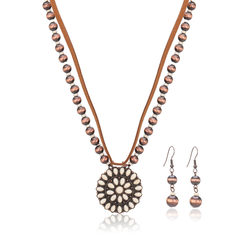 Rustic Couture's® Bohemian Jewelry Sets Pendant Necklace Earrings