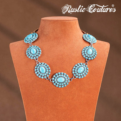 Rustic Couture's® Bohemian Flower Necklace