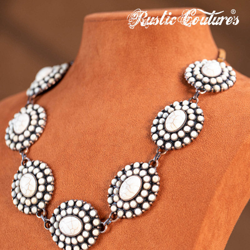 Rustic Couture's® Bohemian Flower Necklace