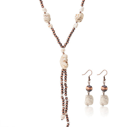 Rustic Couture's® Bohemian Jewelry Sets Pendant Necklace Earrings