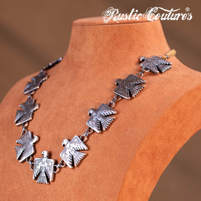 Rustic Couture's® Western Thunderbird Necklace