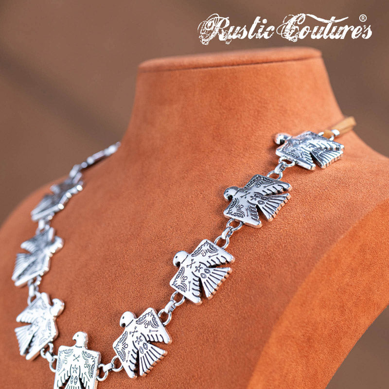 Rustic Couture's® Western Thunderbird Necklace