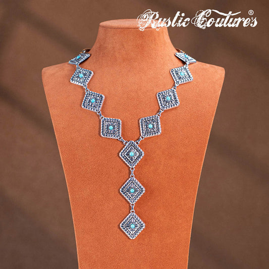 Rustic Couture's® Western Geometry Pendant Necklace