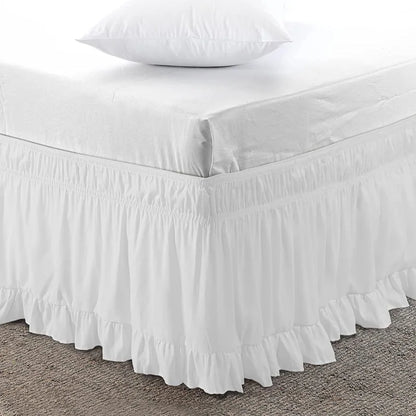 Ruffle Bed Skirt Surrounding Elastic Bed Skirt