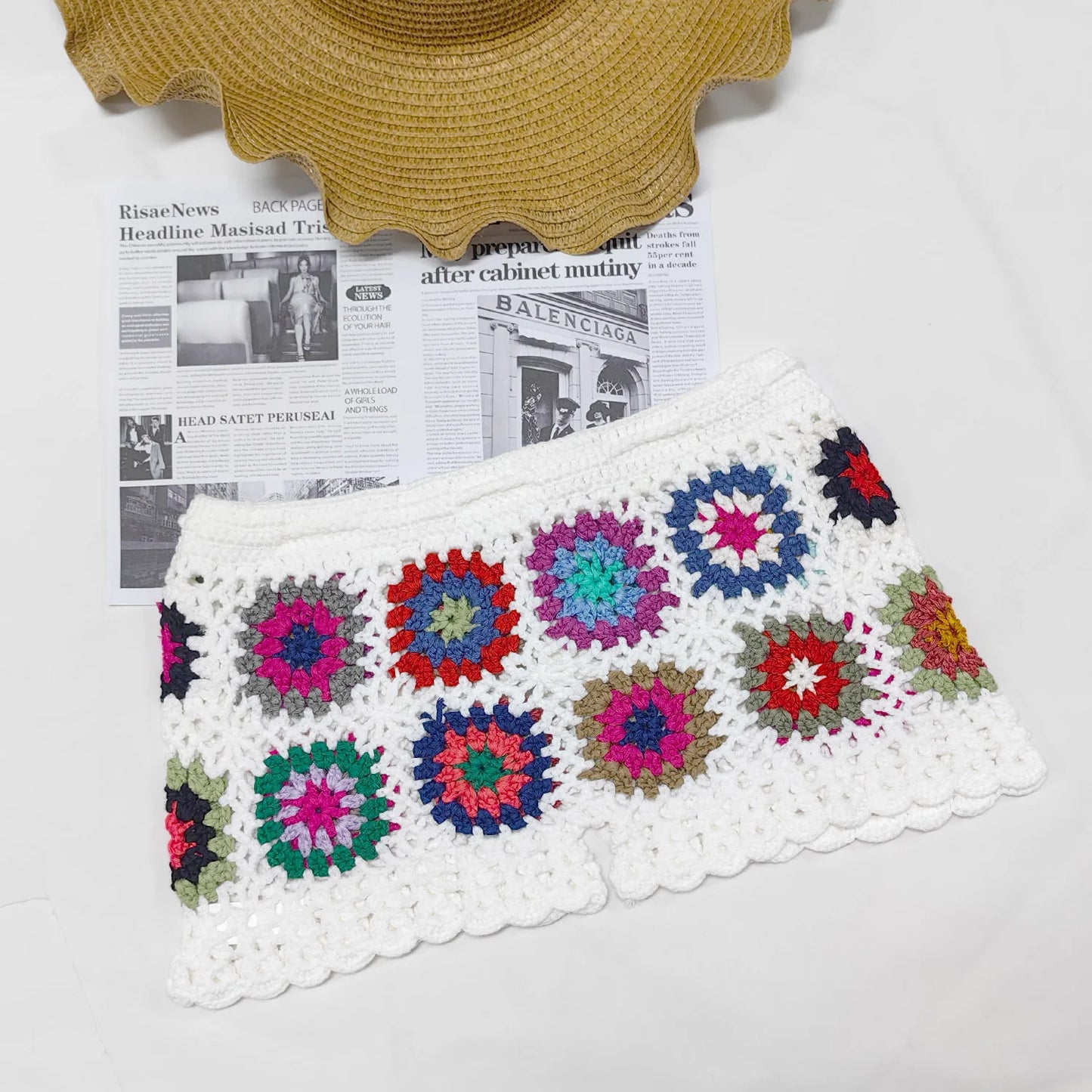 Momi Boho Crochet Shorts