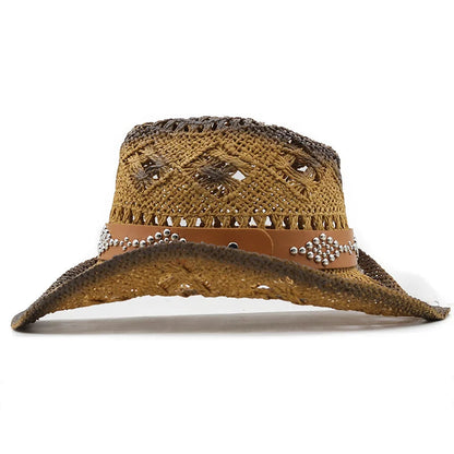 New Hollow Out Straw Western Cowboy Hat