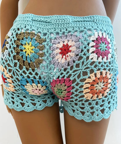 Momi Boho Crochet Shorts