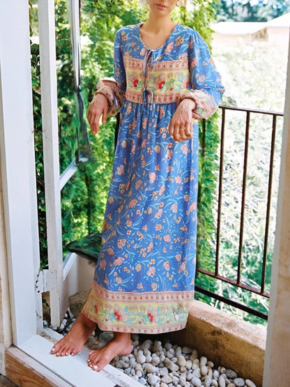 Moonlit Garden Long Sleeve Maxi Dress