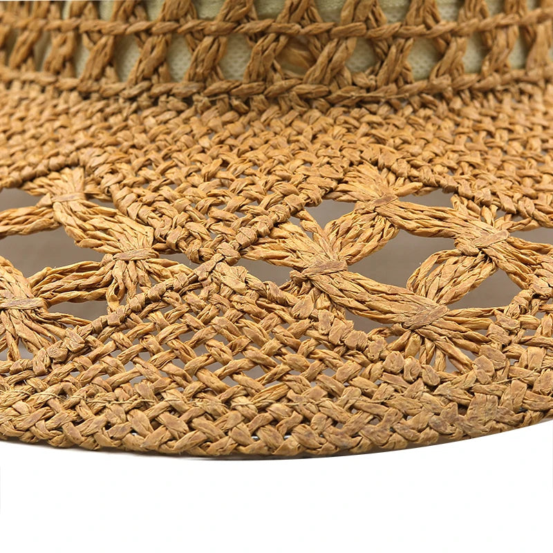 Solid Couples Western Cowboy Hollow Out Straw Hat