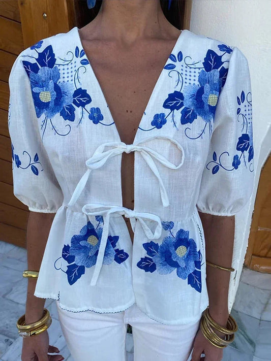 Linen blouse (with patterns)