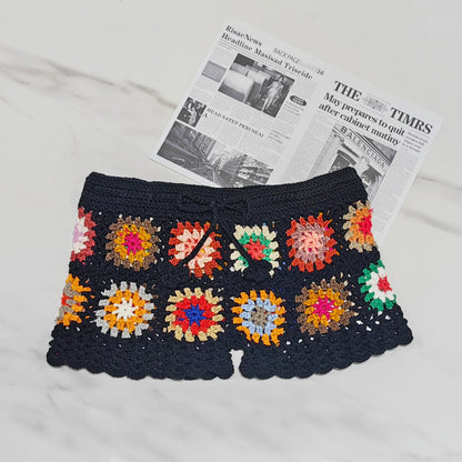 Momi Boho Crochet Shorts