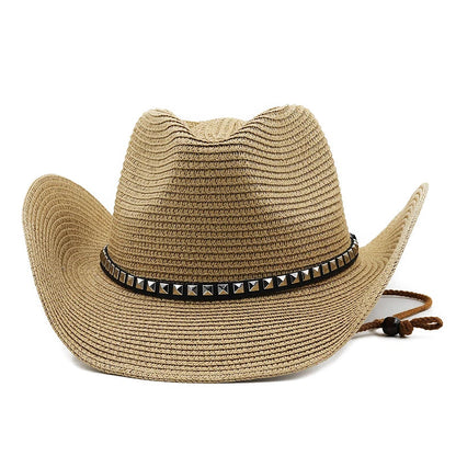 Summer Breathable Straw Cowboy Hat