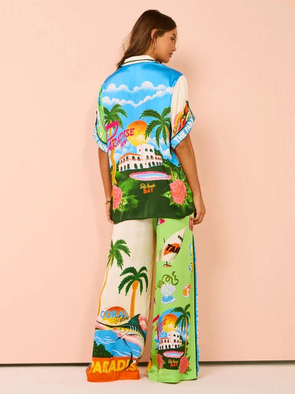 Paradiso Shirt & Pants Two Piece Set