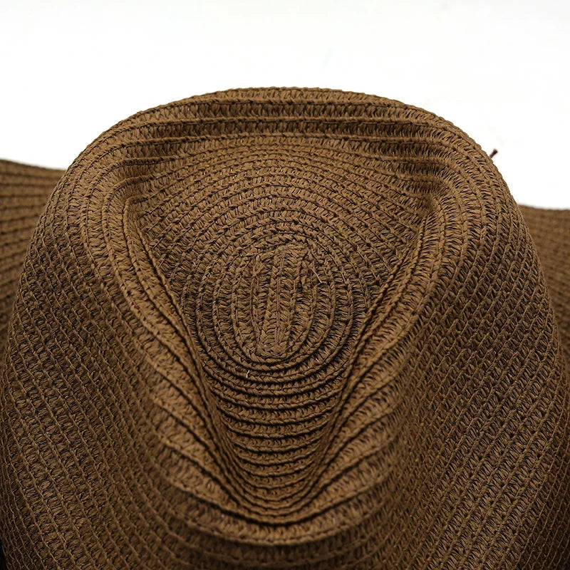 Summer Breathable Straw Cowboy Hat