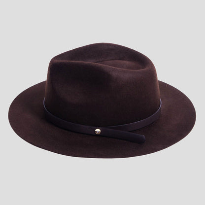 Dapper Men's Felt Fedora Hat__rown