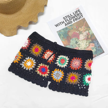 Momi Boho Crochet Shorts