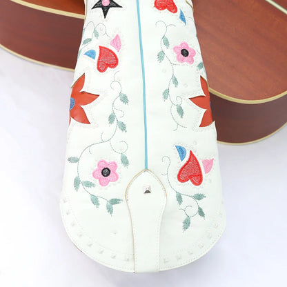 Boho Chic Embroidered Western Cowboy Boots