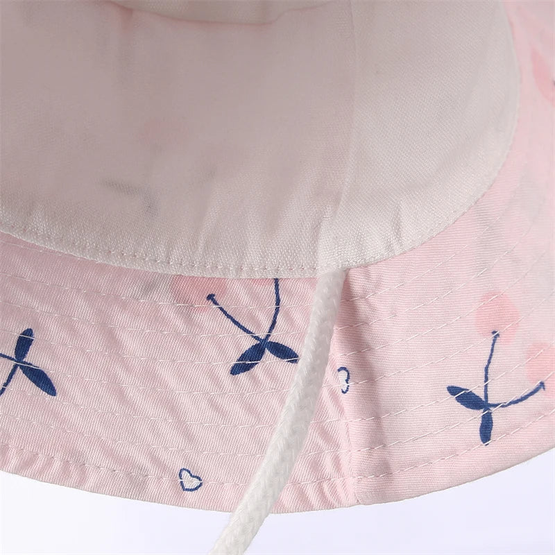 Kids Bucket Cotton Flat Hat