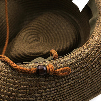 Summer Breathable Straw Cowboy Hat