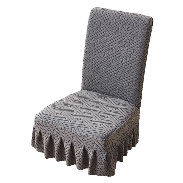 Premium Elastic Skirt Chair Cover