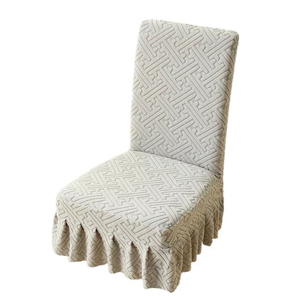 Premium Elastic Skirt Chair Cover