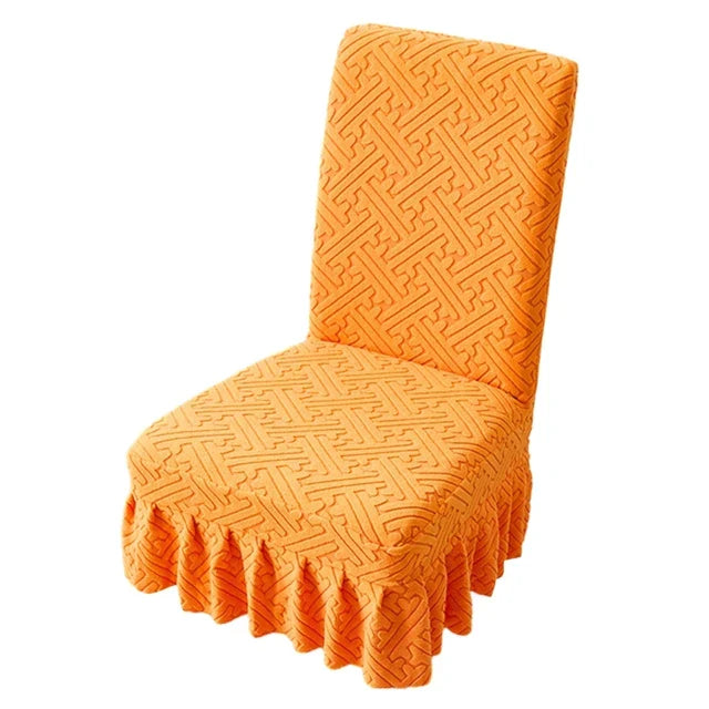 Premium Elastic Skirt Chair Cover