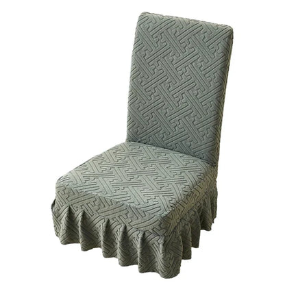 Premium Elastic Skirt Chair Cover