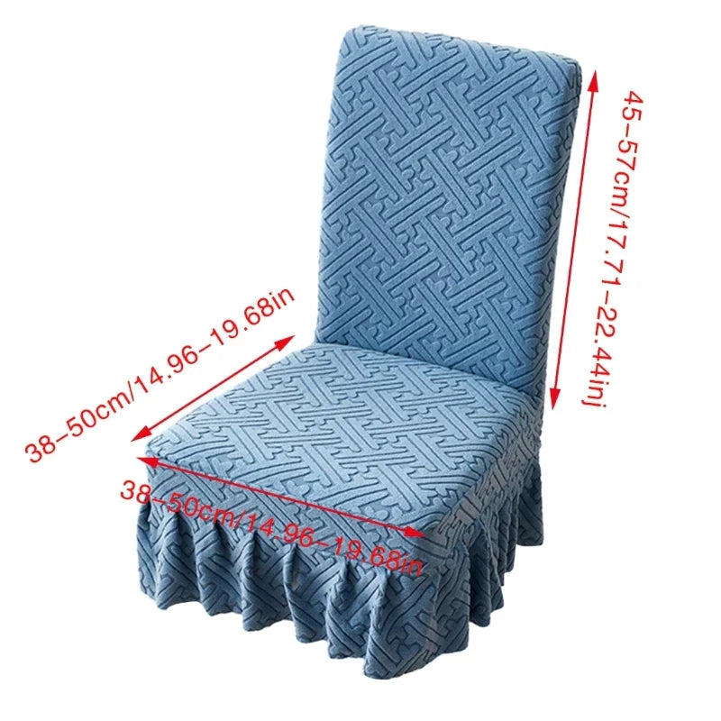 Premium Elastic Skirt Chair Cover