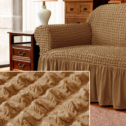 Kourtney Skirt Style Stretch Sofa Cover Armchair Cover