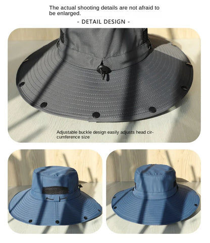 Detachable Curtain Neck Protection Boonie Hat