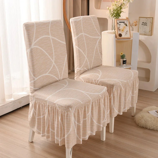 Stretch Spandex Dining Chair Cover Protectors Super Fit Banquet Chair Seat Slipcovers for Hotel and Wedding Ceremony chair skirt