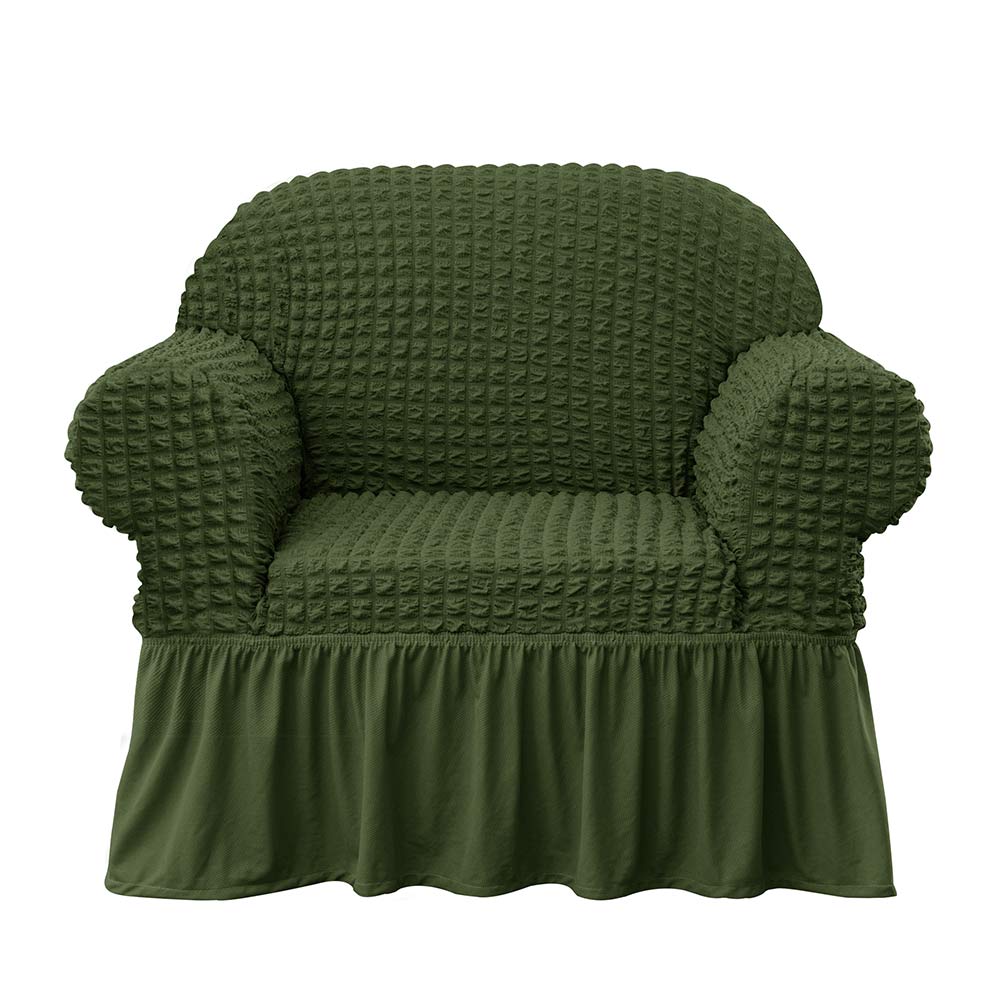 Kourtney Skirt Style Stretch Sofa Cover Armchair Cover