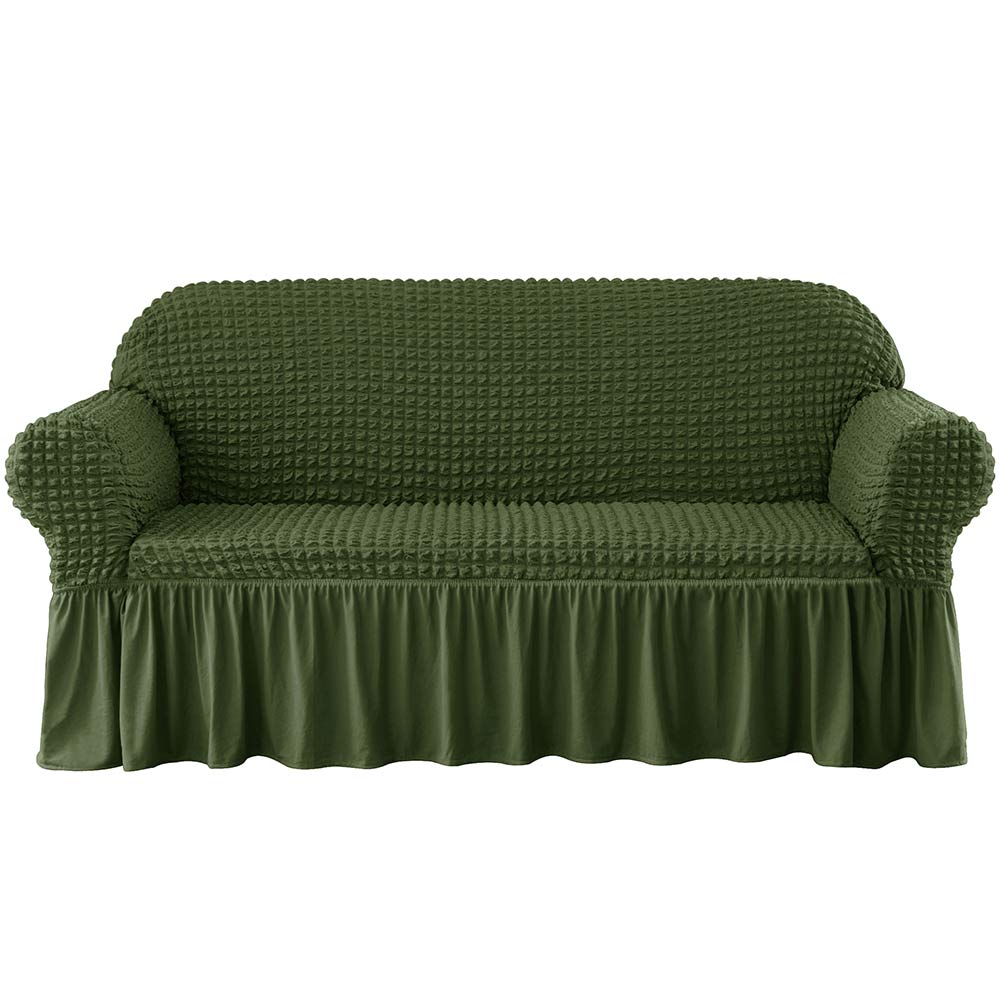 Kourtney Skirt Style Stretch Sofa Slipcover