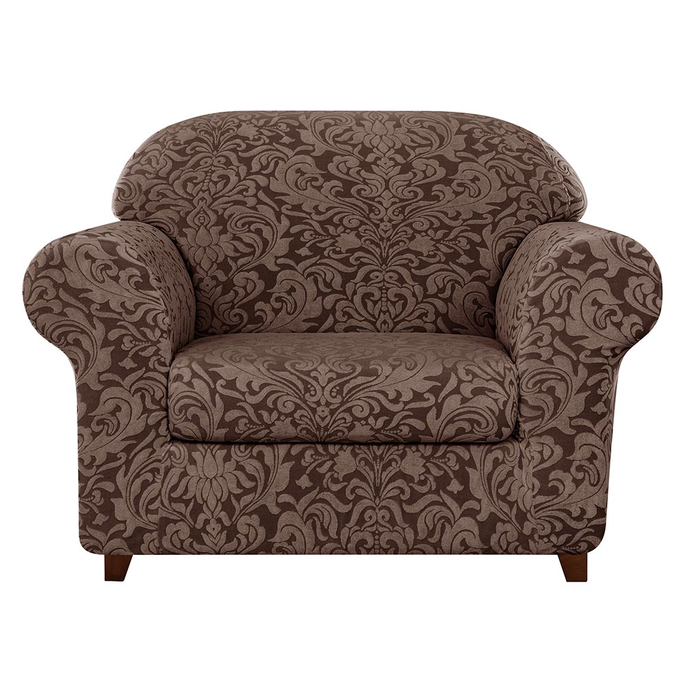 4 Sizes Exquisite Jacquard Floral Pattern Premium Elastic Sofa Cover Includes Separate Seat Covers