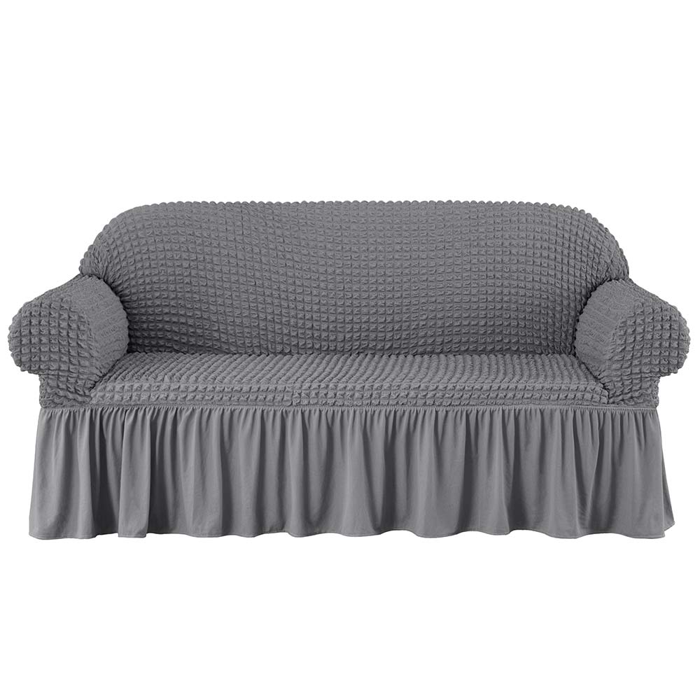 Kourtney Skirt Style Stretch Sofa Slipcover