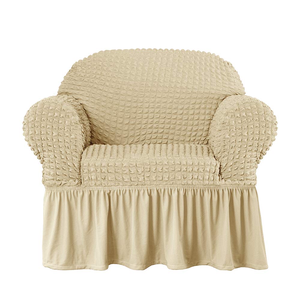 Kourtney Skirt Style Stretch Sofa Slipcover