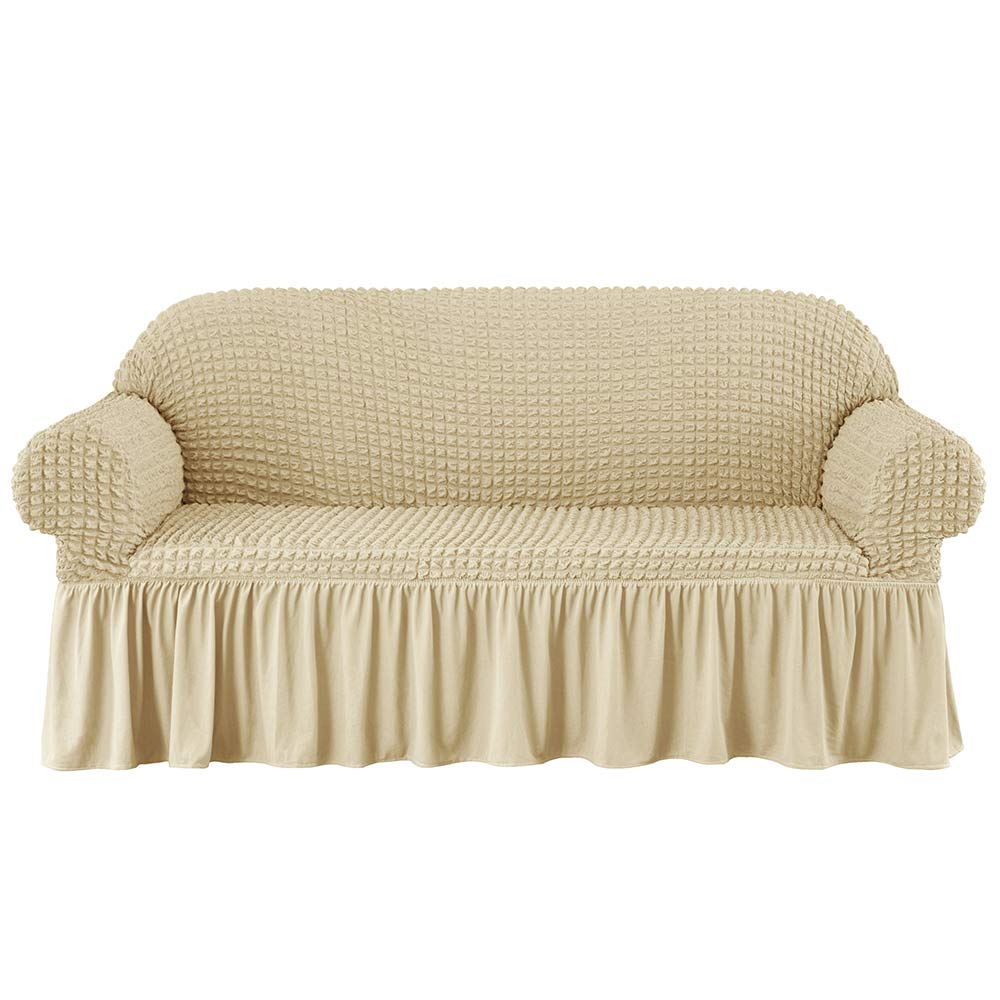 Kourtney Skirt Style Stretch Sofa Slipcover