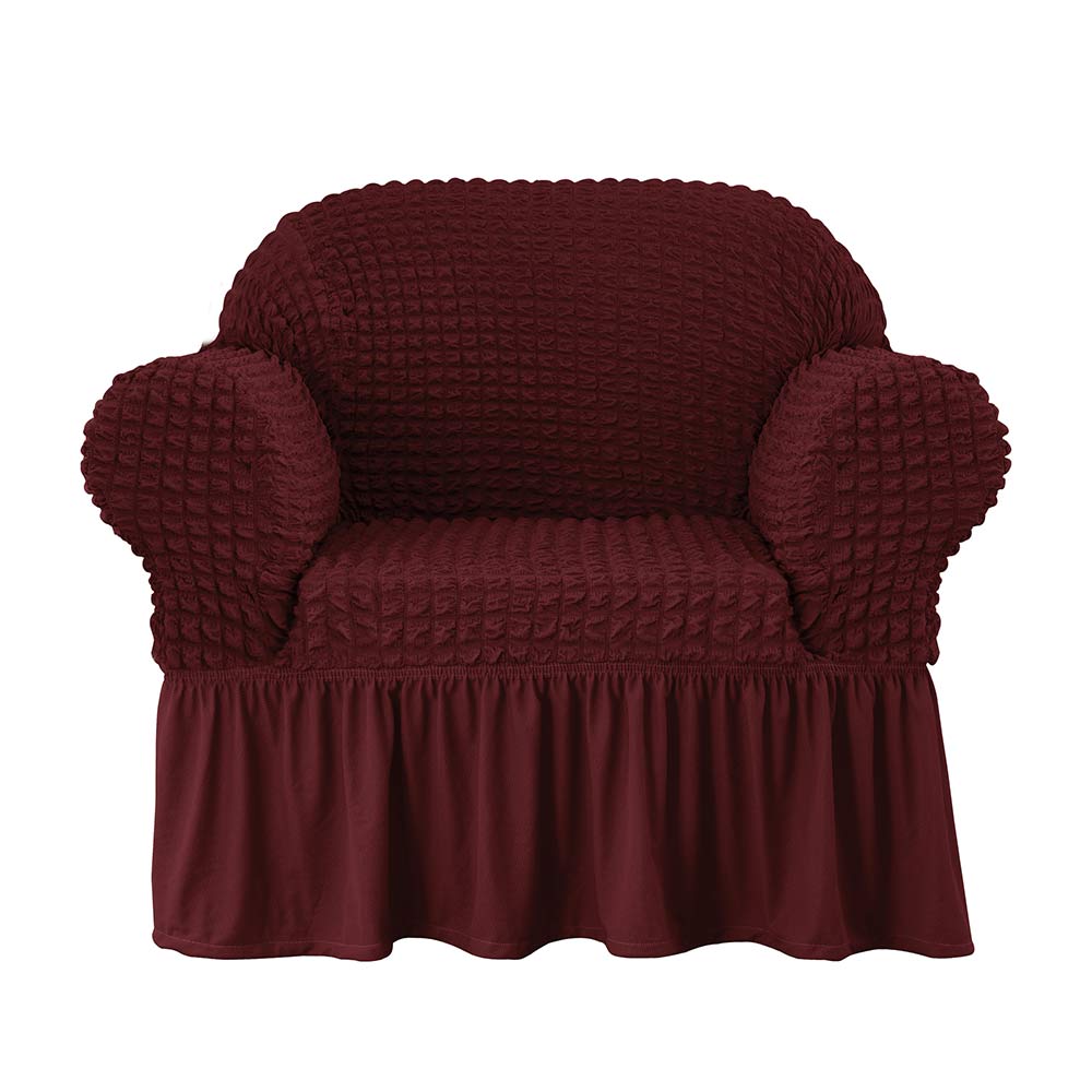 Kourtney Skirt Style Stretch Sofa Cover Armchair Cover